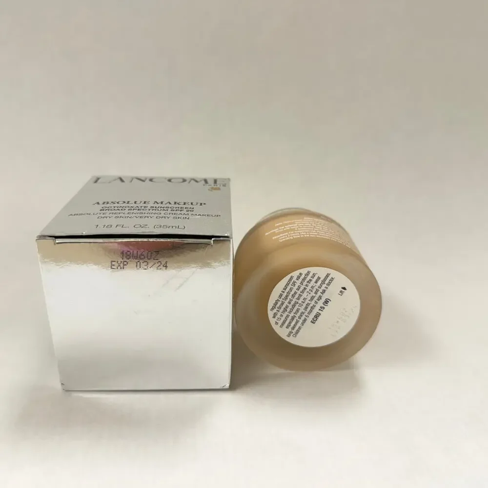 Lancome Absolue Makeup Cream Foundation 1.18 oz Shade Ecru 15